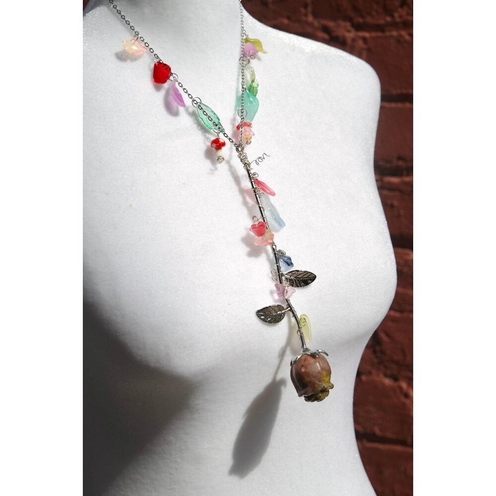 Crystal Rose Necklaces